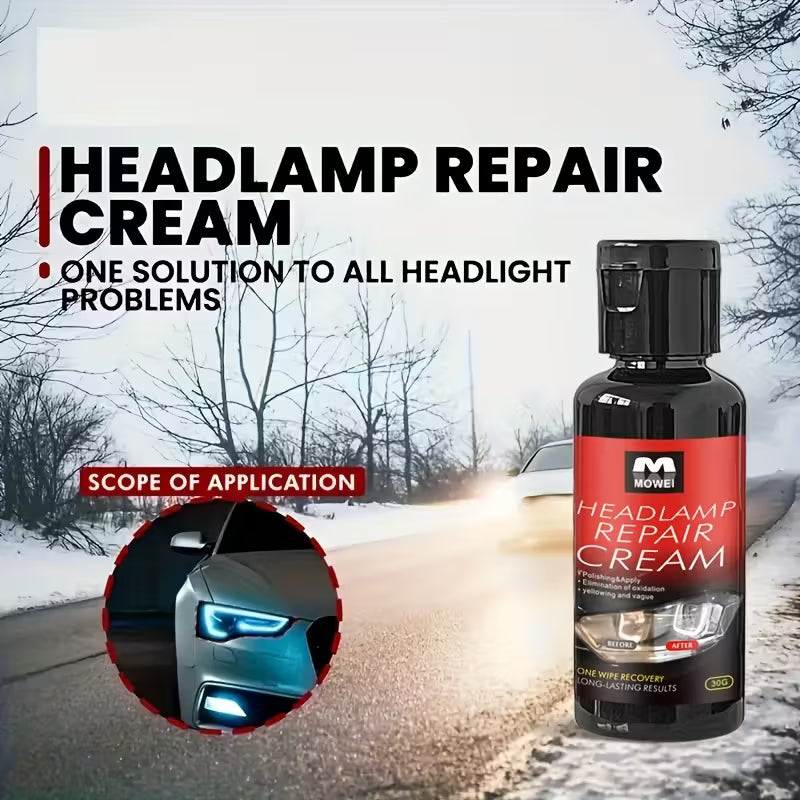Car light cleaner طقم ترميم الضوء الأمامي للسيارة وتجديده وإزالة الخدوش وإصلاحه