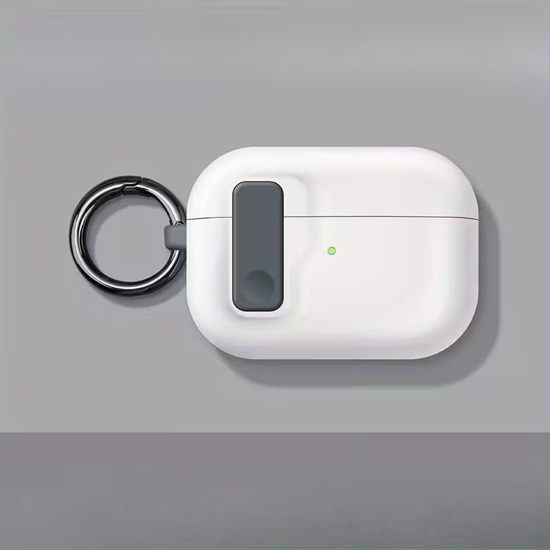 حافظة فاخرة لسماعات AirPods  – غطاء سيليكون متين مع كيس مقاوم للصدمات وحبل حمل – تصميم أنيق وبسيط&nbsp;