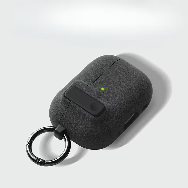 حافظة فاخرة لسماعات AirPods  – غطاء سيليكون متين مع كيس مقاوم للصدمات وحبل حمل – تصميم أنيق وبسيط&nbsp;