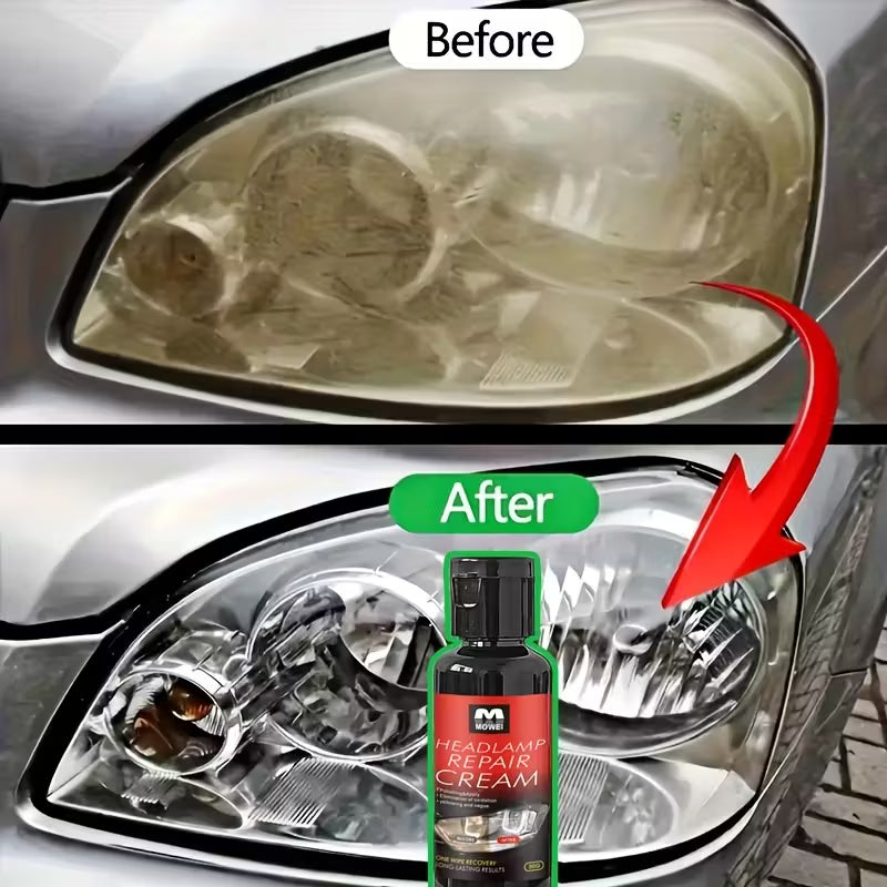 Car light cleaner طقم ترميم الضوء الأمامي للسيارة وتجديده وإزالة الخدوش وإصلاحه