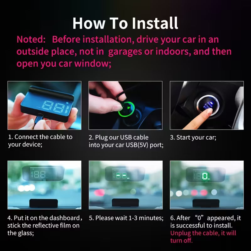Digital Speedometer مقياس سرعة السيارة مع شاشة عالية الجودة