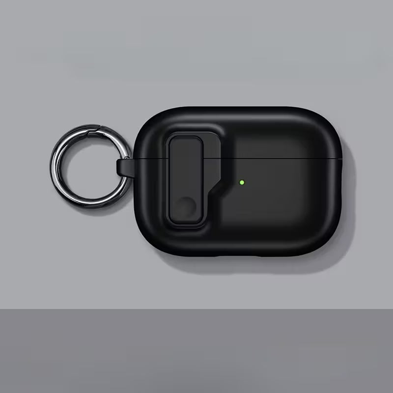 حافظة فاخرة لسماعات AirPods  – غطاء سيليكون متين مع كيس مقاوم للصدمات وحبل حمل – تصميم أنيق وبسيط&nbsp;